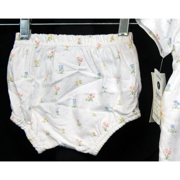 Carters Classics Baby Dress Set sz M 3-6 Months NWT White Floral Bloomers Shorts - Picture 6 of 9
